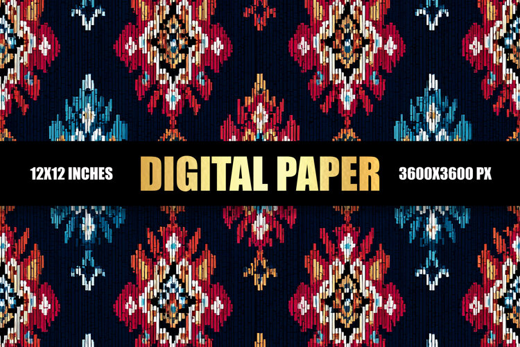 Fabric Pattern Digital Paper example image 1
