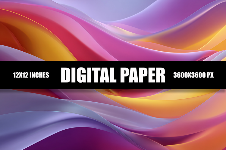 Abstract Waves Digital Paper