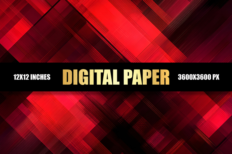 Red Abstract Digital Paper