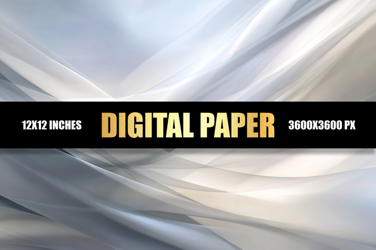 Abstract Silver Digital Paper