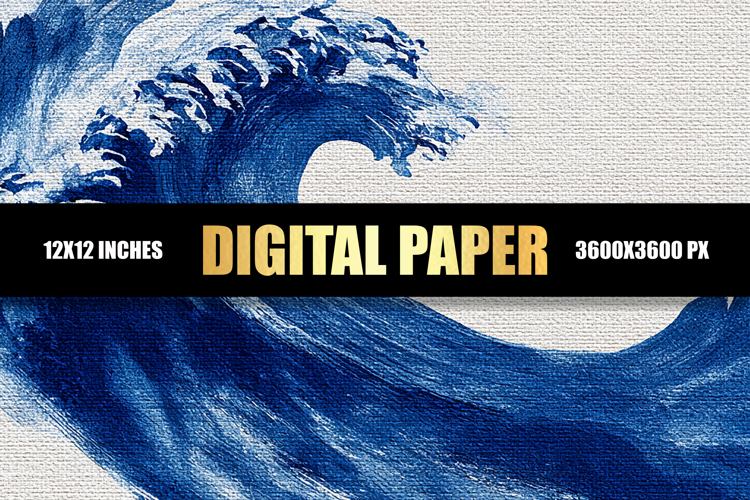 Sea Waves Digital Paper