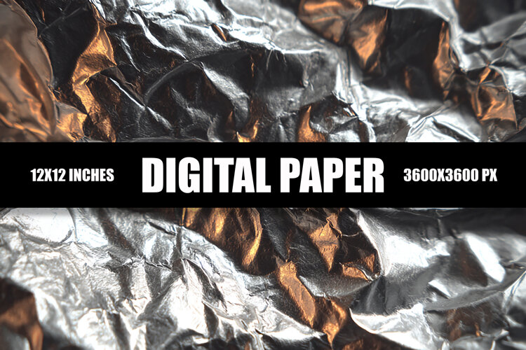 Silver Paper Digital Paper example image 1