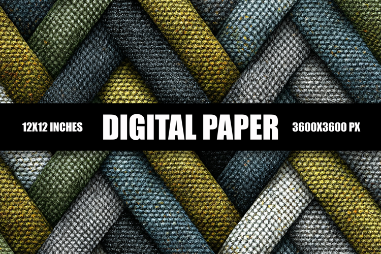 Tweed Fabric Digital Paper