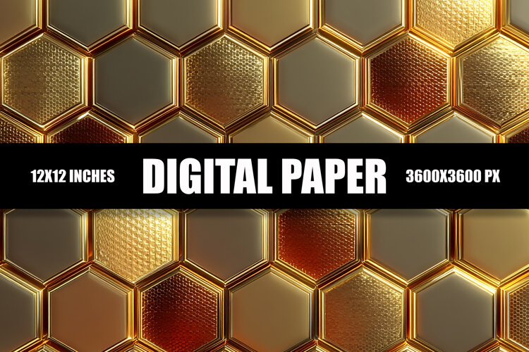 Honeycomb Digital Paper example image 1