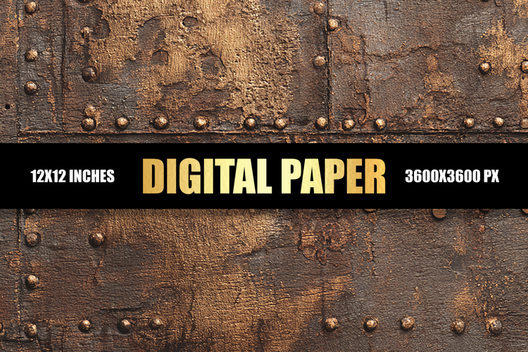 Rusty Metal Digital Paper example image 1