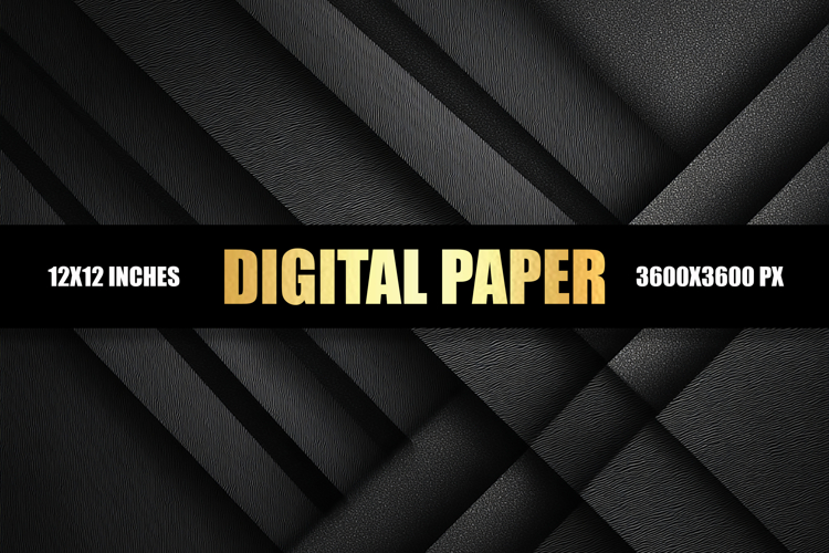 Black Texture Digital Paper