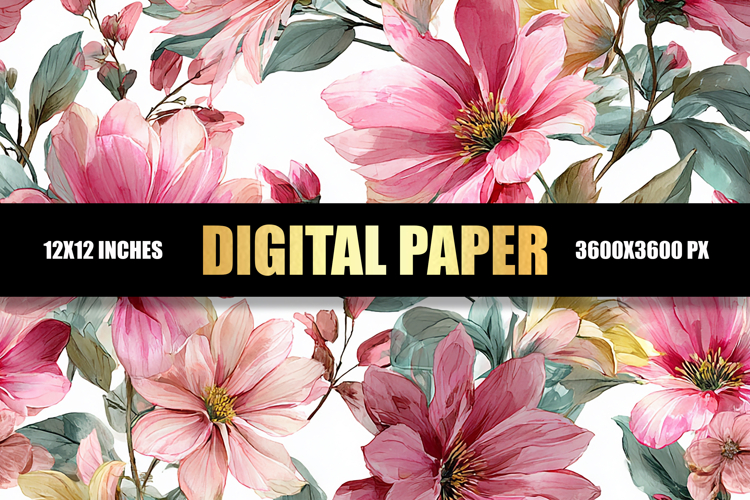 Floral Digital Paper