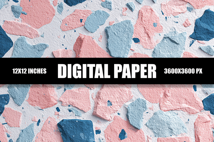 Terrazzo Pattern Digital Paper