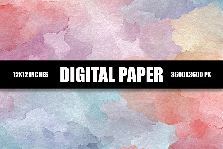 Watercolor Digital Paper