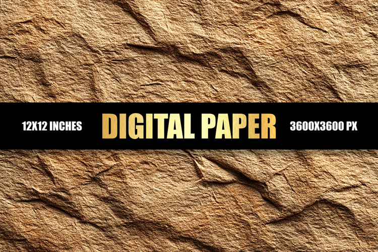 Crinkled Paper Digital Paper example image 1