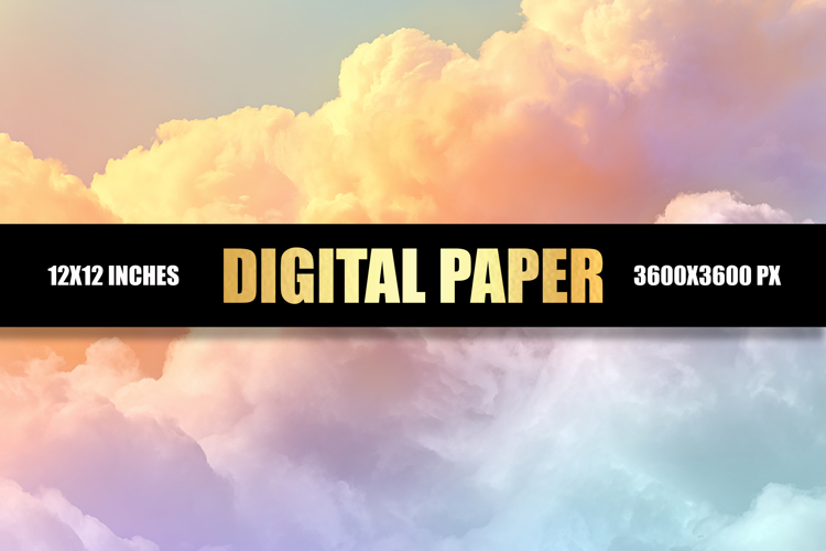 Cloud Sky Digital Paper
