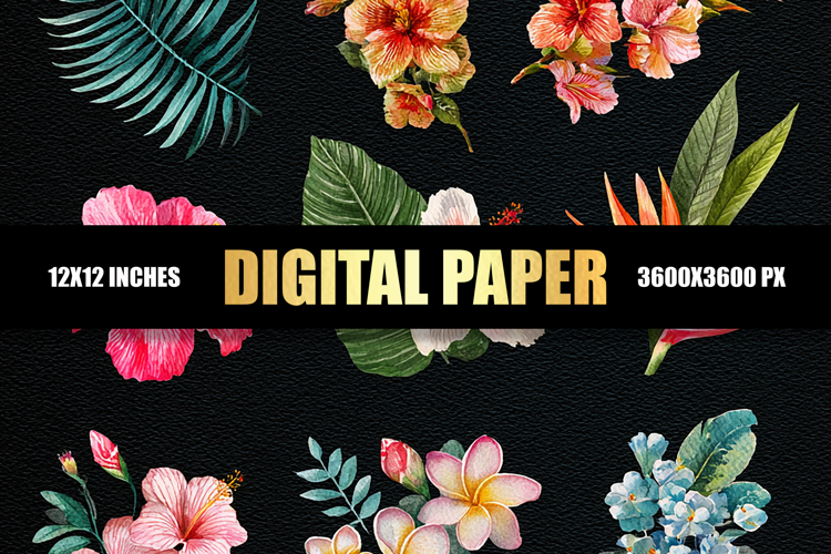 Floral Digital Paper