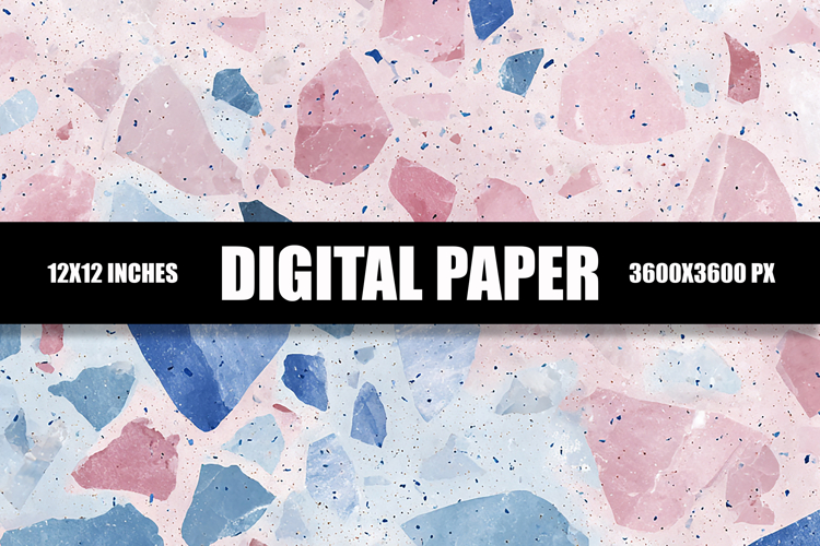 Terrazzo Pattern Digital Paper