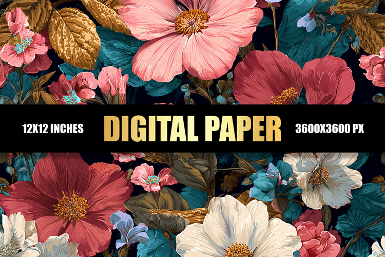 Floral Digital Paper