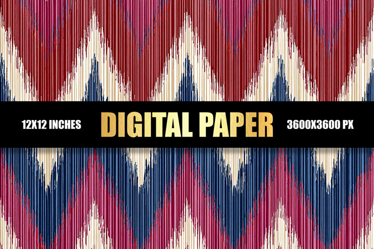 Abstract Modern Ethnic Digital Paper example image 1