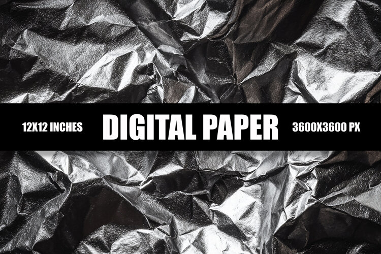 Silver Paper Digital Paper example image 1
