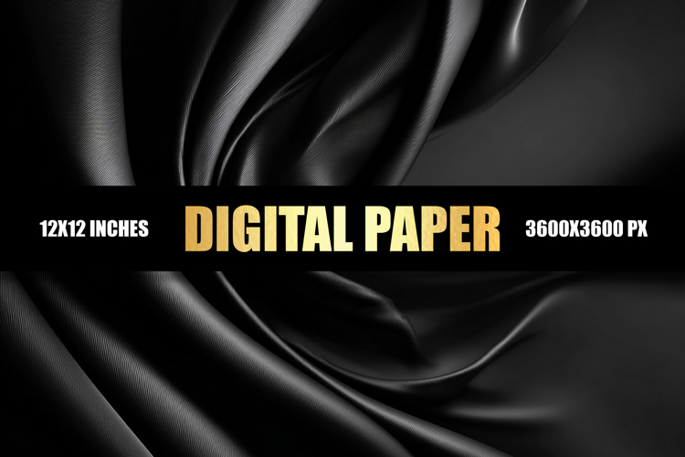 Abstract Black Digital Paper