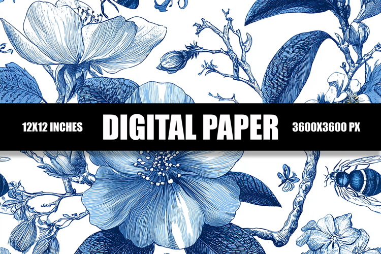 Floral Digital Paper