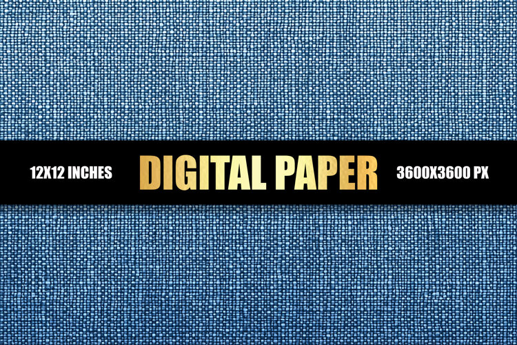 Jeans Pattern Digital Paper example image 1