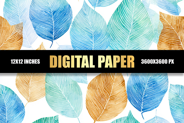 Watercolor Leaves Clipart Image 15
