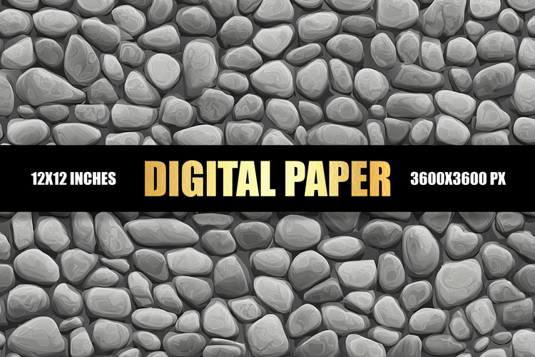 Stones Wall Digital Paper