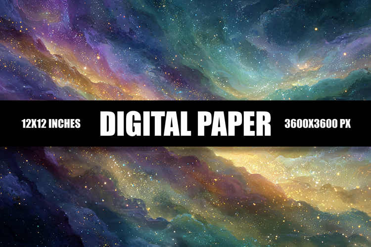 Galaxy Sky Digital Paper