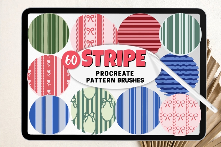 Stripes Procreate Pattern Brushes