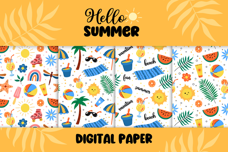 Summer Digital Paper Image 15
