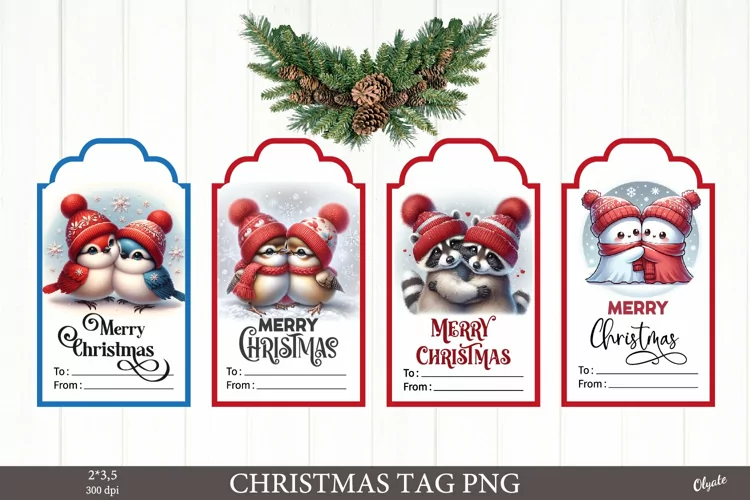 Gift Tags Sublimation. Printable Christmas Gift Tag