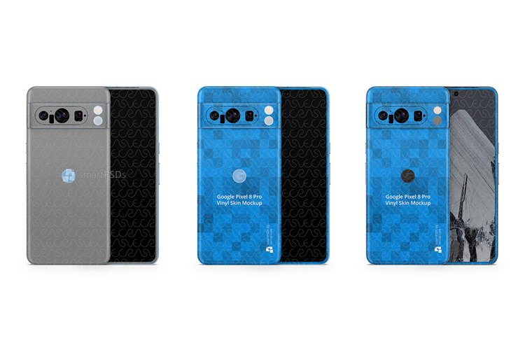 Google Pixel 8 Pro 2023 PSD Skin Mockup Template example image 1