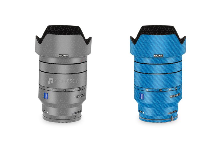 Sony FE 24-70mm F4 Lens 2013 Vinyl Skin Mockup PSD Template example image 1
