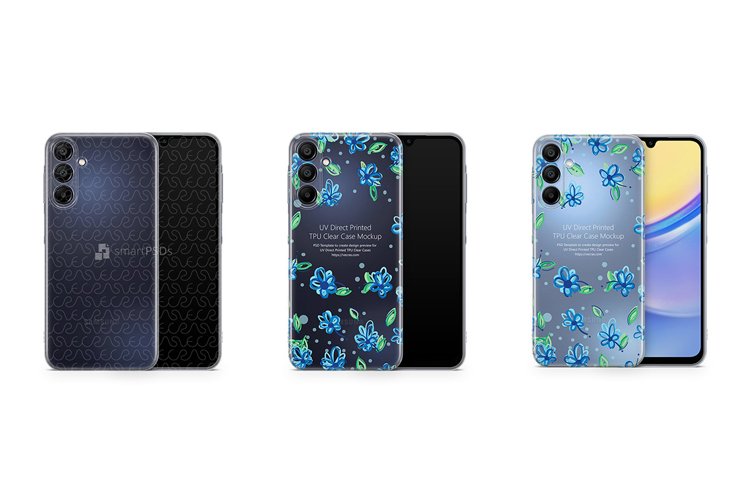 Galaxy A15 5G 2023 TPU Clear Case Mockup example image 1