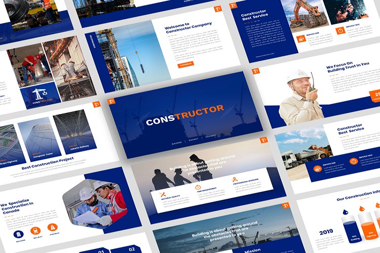 Constructor - Construction Keynote Presentation Templat