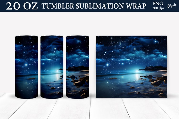 20 Oz Sublimation Tumbler Wrap Image 6