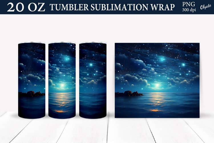20 Oz Sublimation Tumbler Wrap Image 2