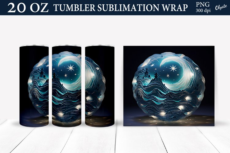 20 Oz Sublimation Tumbler Wrap Image 20