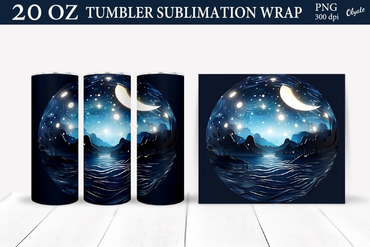 20 Oz Sublimation Tumbler Wrap Image 18