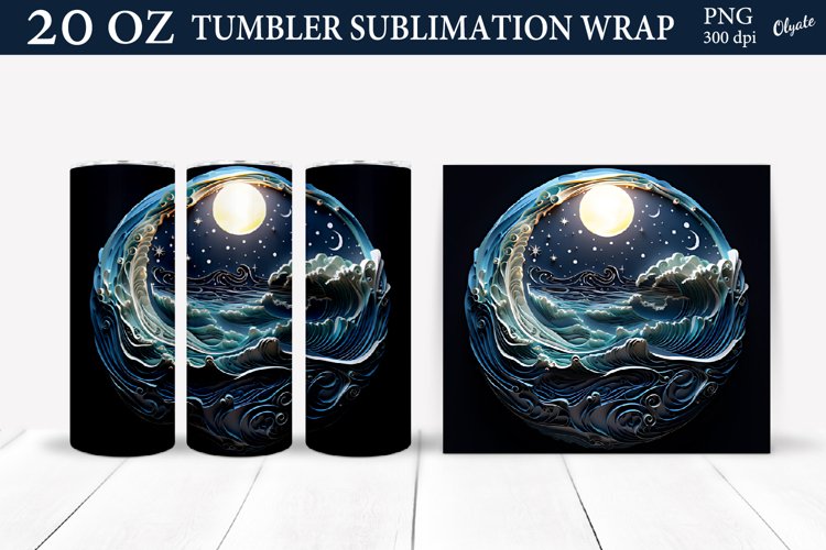 20 Oz Sublimation Tumbler Wrap Image 17