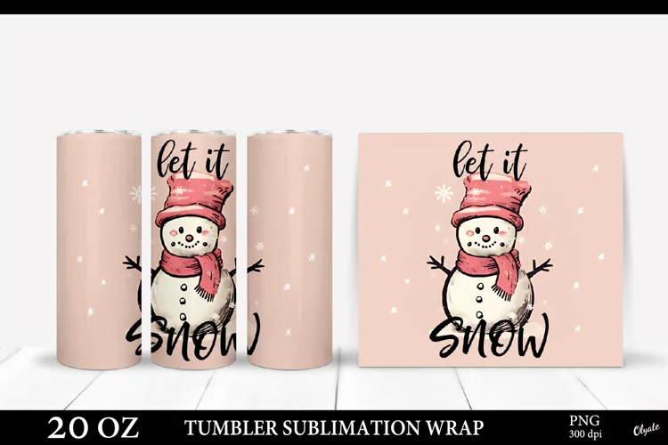 Vintage Snowman Sublimation. Christmas Tumbler PNG