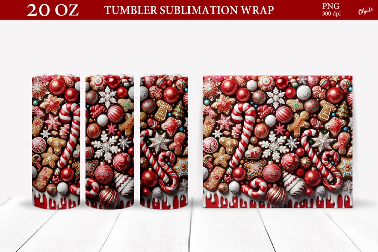Chrristmas Gingerbread Sublimation. Christmqs Tumbler