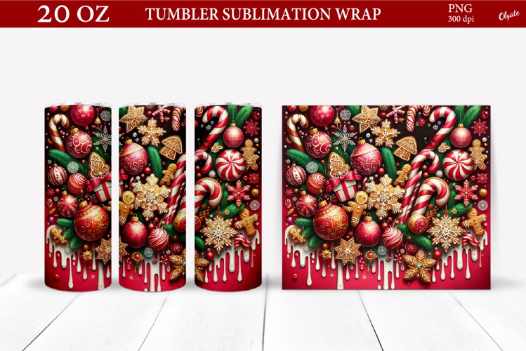 Red Christmas Sweet Tumbler PNG. Christmqs Tumbler 20 OZ