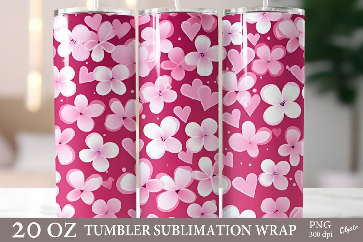 Valentines Tumbler Sublimation Wrap. 20 OZ Tumbler PNG