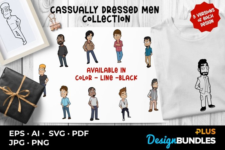 Casually Dressed Men Collection example image 1