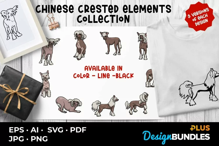 Chinese Crested Elements Collection
