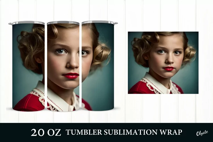 Baby Face Tumbler. 20 OZ Retro Sublimation