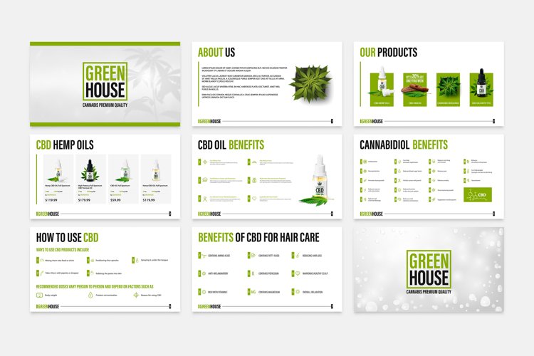 CBD oil products presentation templates example image 1