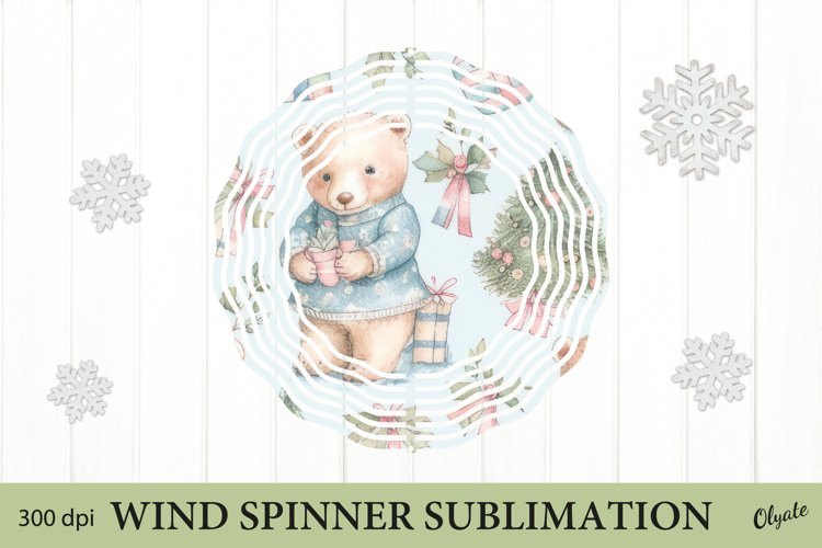 Baby Christmas Wind Spinner Sublimation PNG