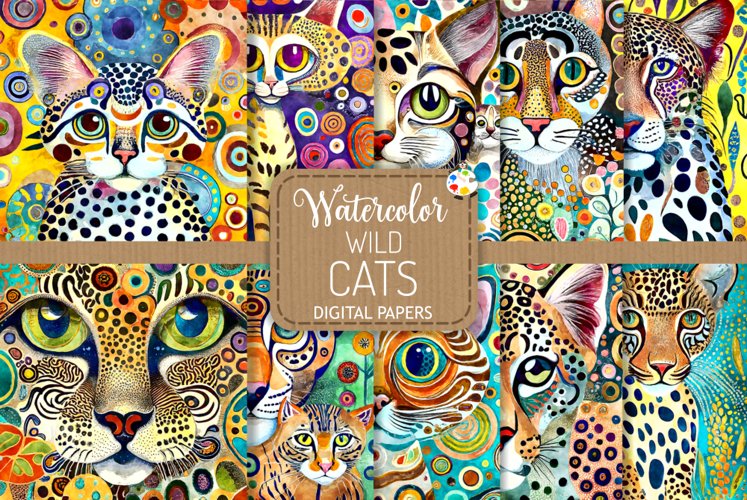 Cat Watercolor Image 20