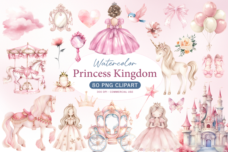 Fairytale Princess Kingdom Cliparts PNG