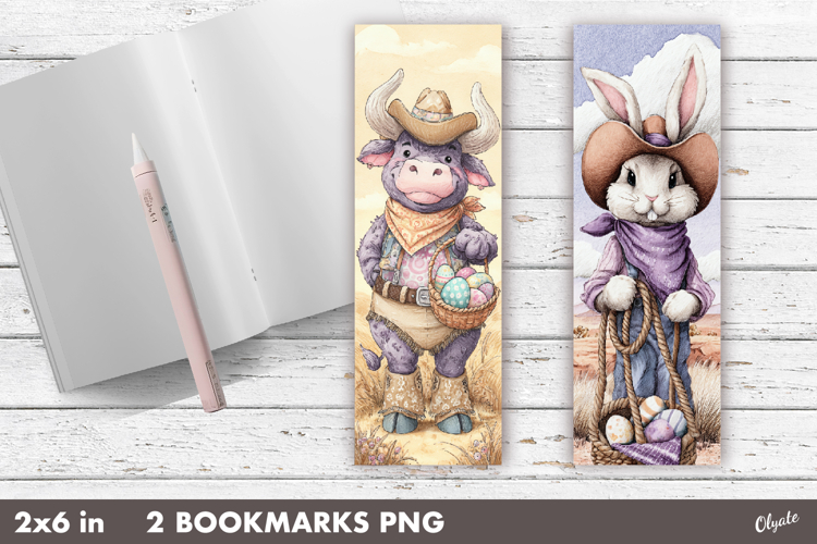 Western, Cowboy Easter, Easter Bookmark PNG